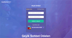 Desktop Screenshot of geyiksohbet.net