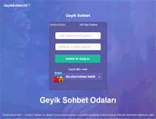 Tablet Screenshot of geyiksohbet.net